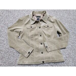 For Joseph Tan Washable Suede Leather Long Sleeve Jacket‎ Women's Medium